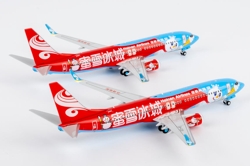 NG Models Hainan Airlines (Mixue colors #2) Boeing 737-800/w B-1141 1/400 Aircraft Scale Model
