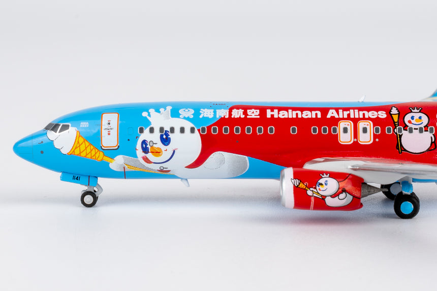 NG Models Hainan Airlines (Mixue colors #2) Boeing 737-800/w B-1141 1/400 Aircraft Scale Model
