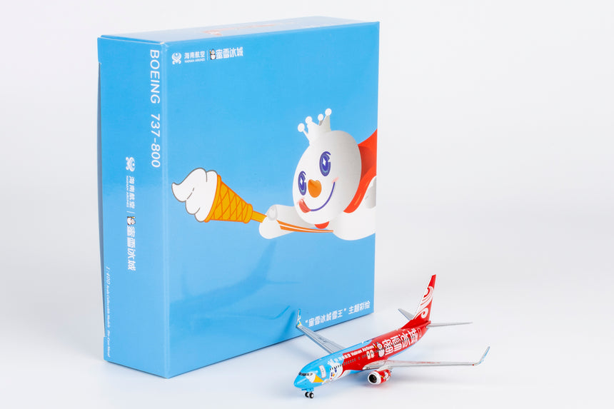 NG Models Hainan Airlines (Mixue colors #2) Boeing 737-800/w B-1141 1/400 Aircraft Scale Model