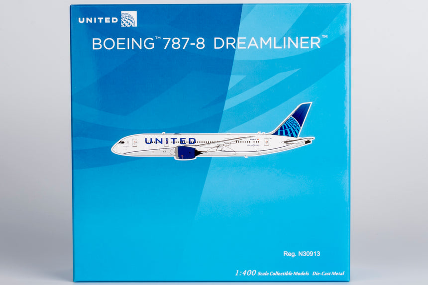 NG Models United Airlines Boeing 787-8 Dreamliner N30913 (Blue Evolution c/s) 1/400 Aircraft Scale Model