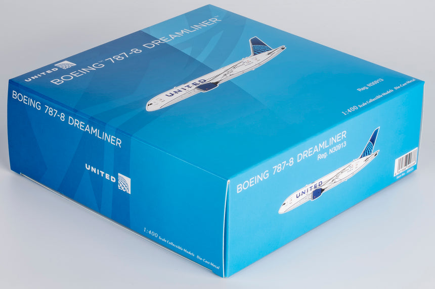 NG Models United Airlines Boeing 787-8 Dreamliner N30913 (Blue Evolution c/s) 1/400 Aircraft Scale Model