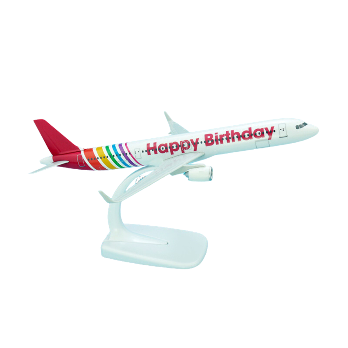 AeroClix Happy Birthday Airbus A321 1/200 Aircraft Scale Model