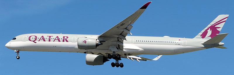 Aviation400 Qatar Airways Airbus A350-1041 A7-ANO (detachable gear) 1/400 Aircraft Scale Model