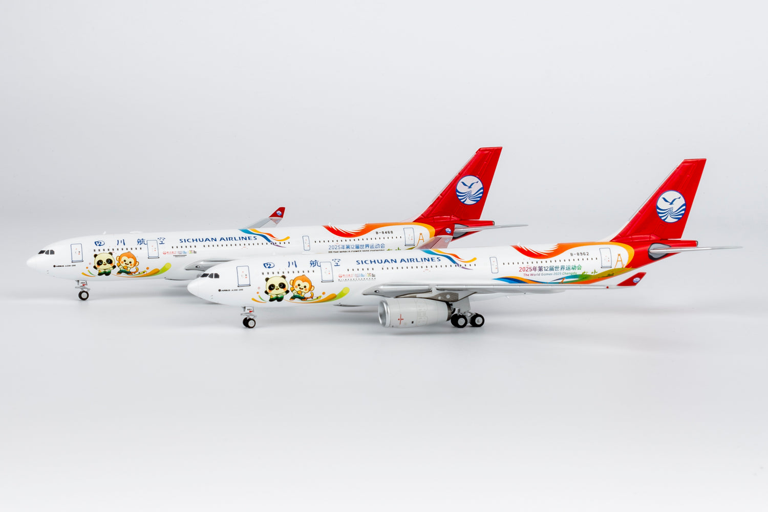 NG Models Sichuan Airlines "The World Games 2025 Chengdu" Airbus A330-200 B-8468 1/400 Aircraft Scale Model