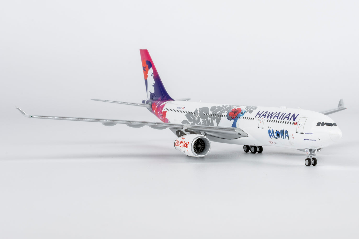 NG Models Hawaiian Airlines Airbus A330-200 N378HA 1/400 Aircraft Scale Model