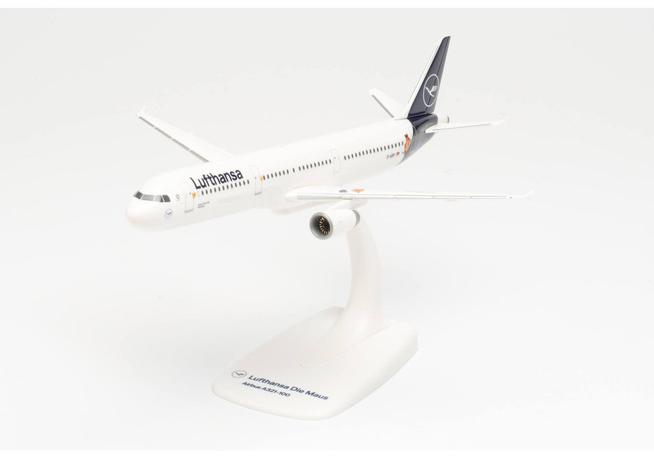 Herpa Lufthansa Airbus A321 "Die Maus" D-AIRY 1/200 Scale