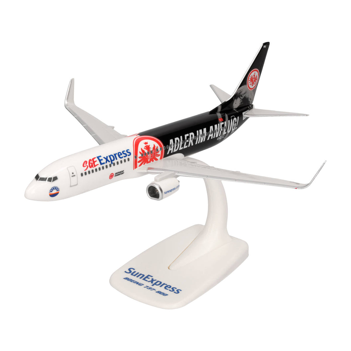 Herpa Snap-Fit Condor Boeing 757-300 Passion miniatuur schaal 1:200, verzamelbaar, model met standaard, kunststof Herpa Snap-Fit Condor Boeing 757-300 Passion miniatuur schaal 1:200, verzamelbaar, model met standaard, kunststof