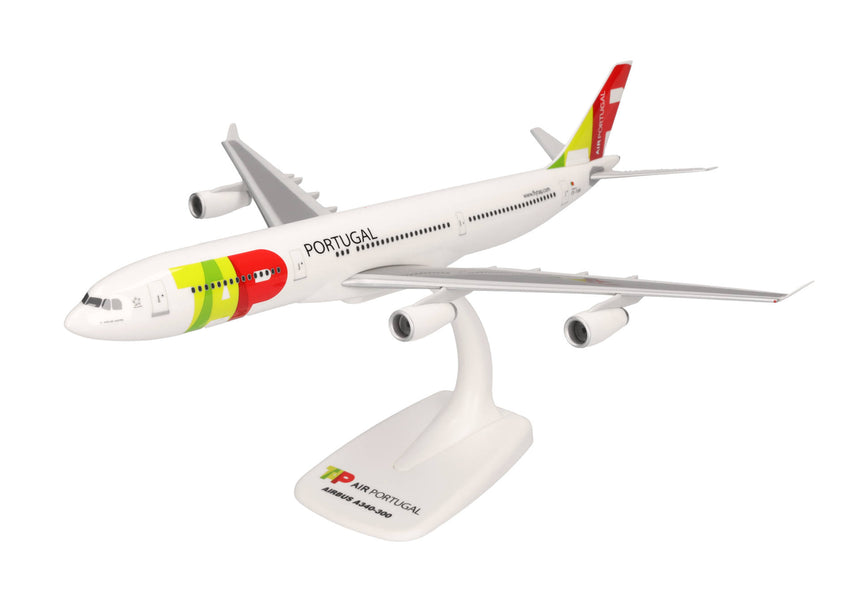 Herpa Snap Fit TAP Air Portugal Airbus A340-300 - CS-TOB "D. João de Castro" 1/200 Scale