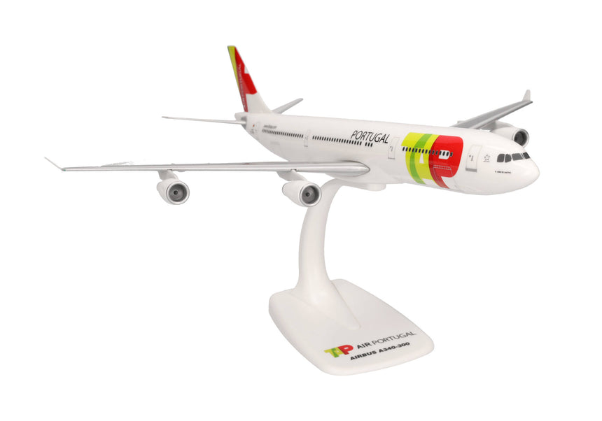 Herpa Snap Fit TAP Air Portugal Airbus A340-300 - CS-TOB "D. João de Castro" 1/200 Scale