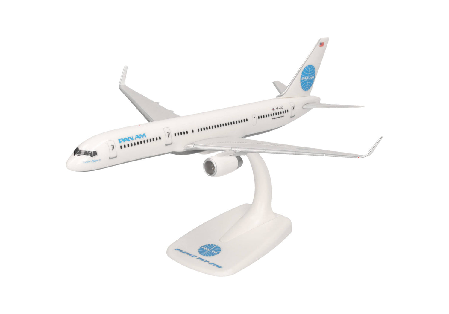 Herpa Snapfit Pan Am Boeing 757-200 "Tracing the Transatlantic" – TF-FIC 1/200 Scale