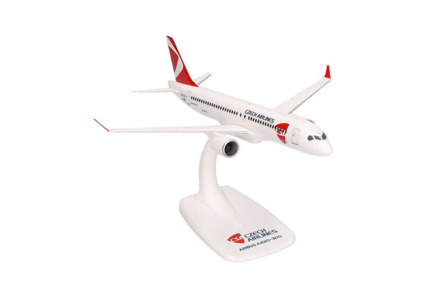Herpa Snapfit CSA Czech Airlines Airbus A220-300 1/200 Aircraft Scale Model