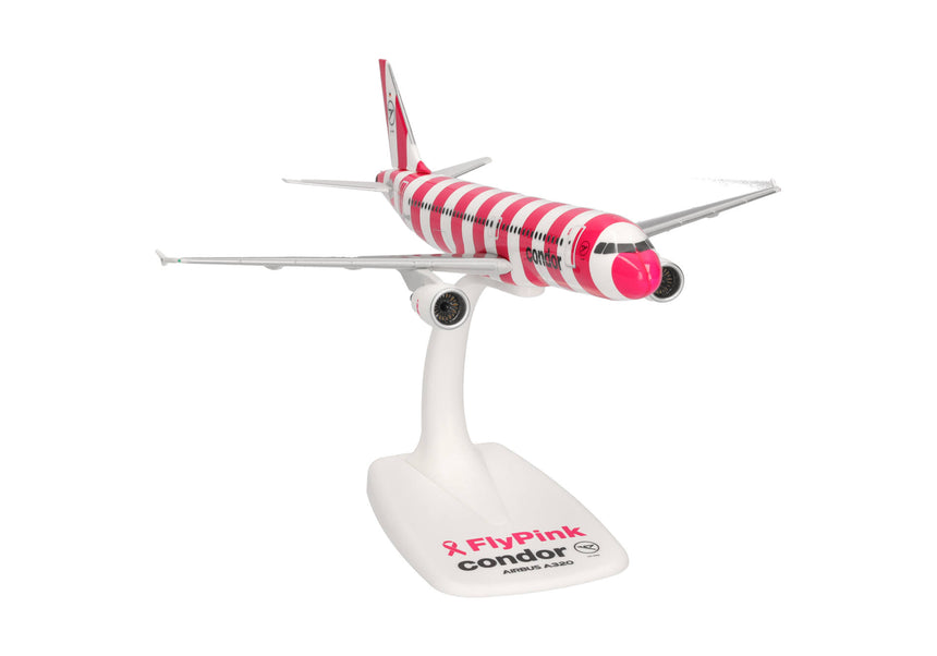 Herpa Snapfit Condor Airbus A320 "FlyPink Plane" - D-AICS 1/200 Aircraft Scale Model