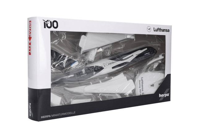 Herpa Snapfit Lufthansa Boeing 787-9 Dreamliner "100 Years" - D-ABPU "Berlin" 1/200 Aircraft Scale Model