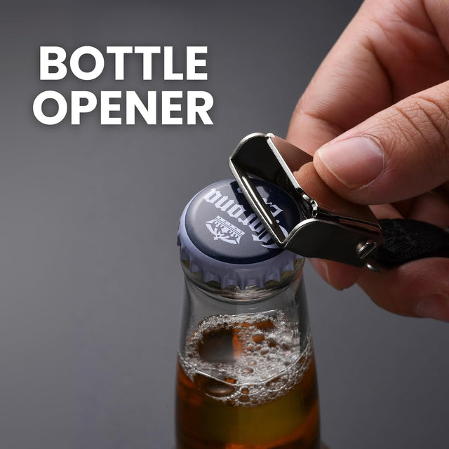 Airplane Seatbelt Bottle Opener Keychain