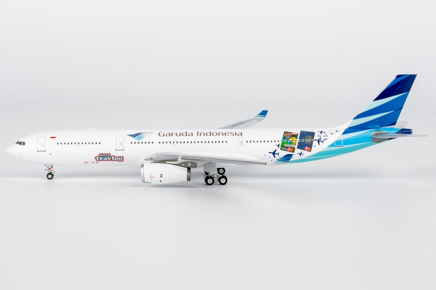 NG Models Garuda Indonesia "Hana TravelGo Card" sticker Airbus A330-300 PK-GPX 1/400 Scale