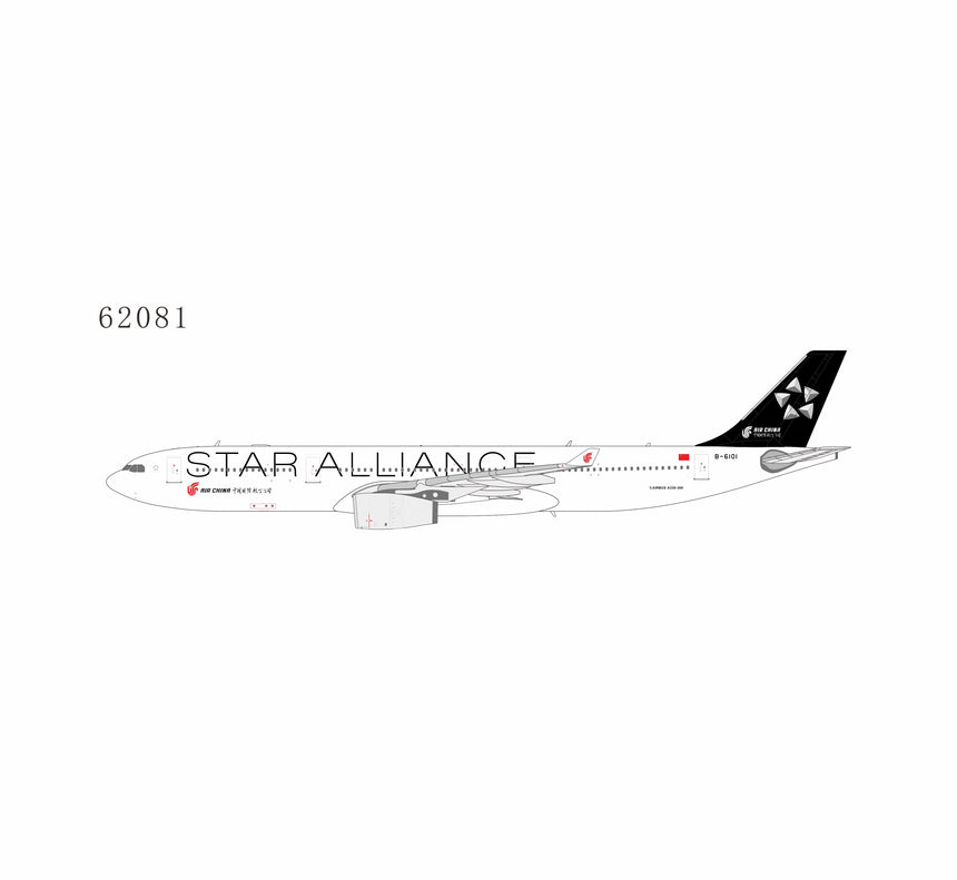 NG Models Air China Star Alliance Airbus A330-300 B-6101 1/400 Aircraft Scale Model