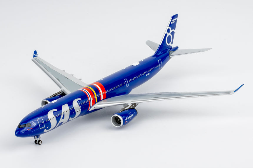 NG Models SAS Scandinavian Airlines Airbus A330-300 LN-RKR Celebrating 80 Years Livery 1/400 Aircraft Scale Model