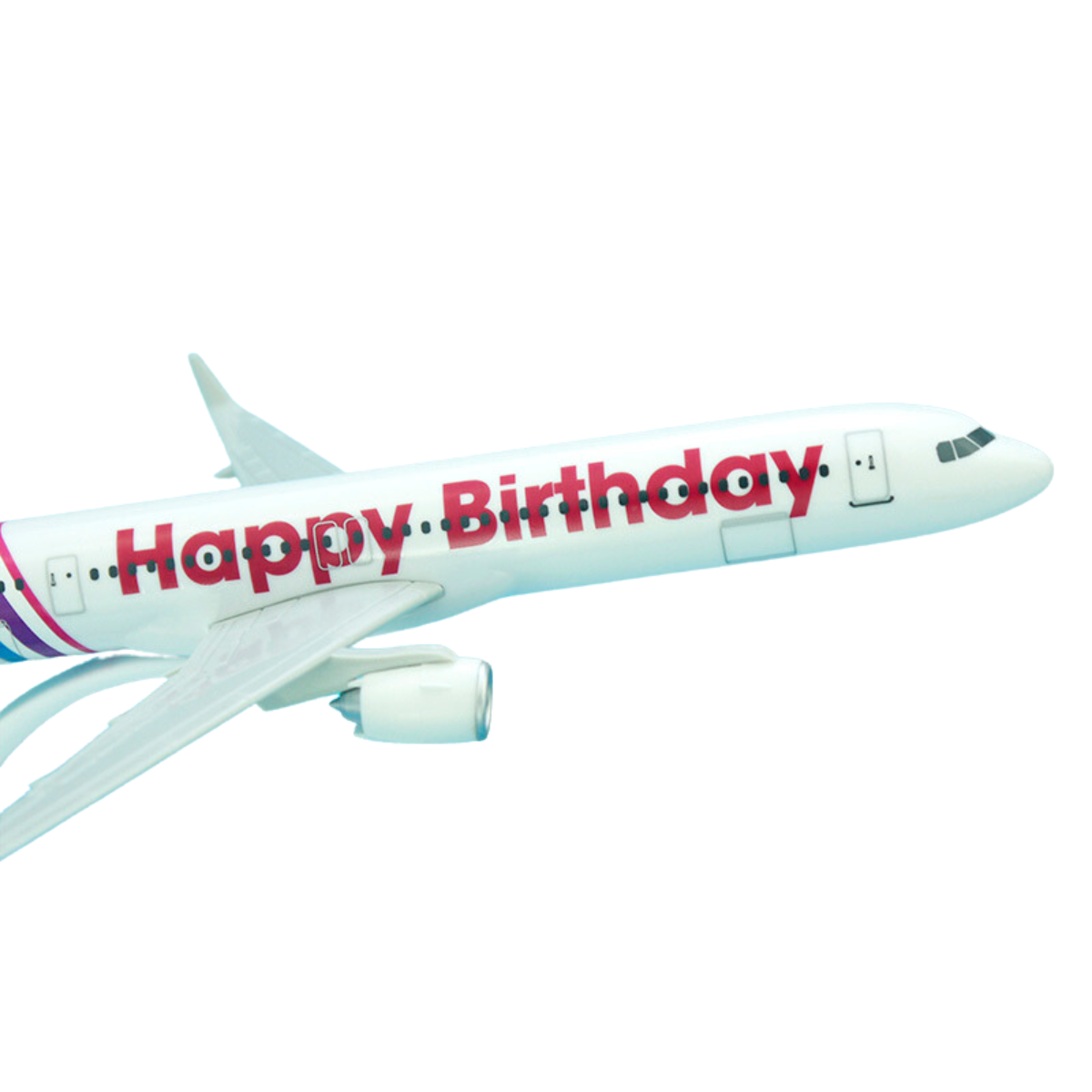AeroClix Happy Birthday Airbus A321 1/200 Aircraft Scale Model