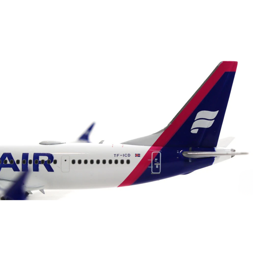 Phoenix Icelandair Boeing 737-900Max Purple Tail TF-ICD 1/400 Aircraft Scale Model