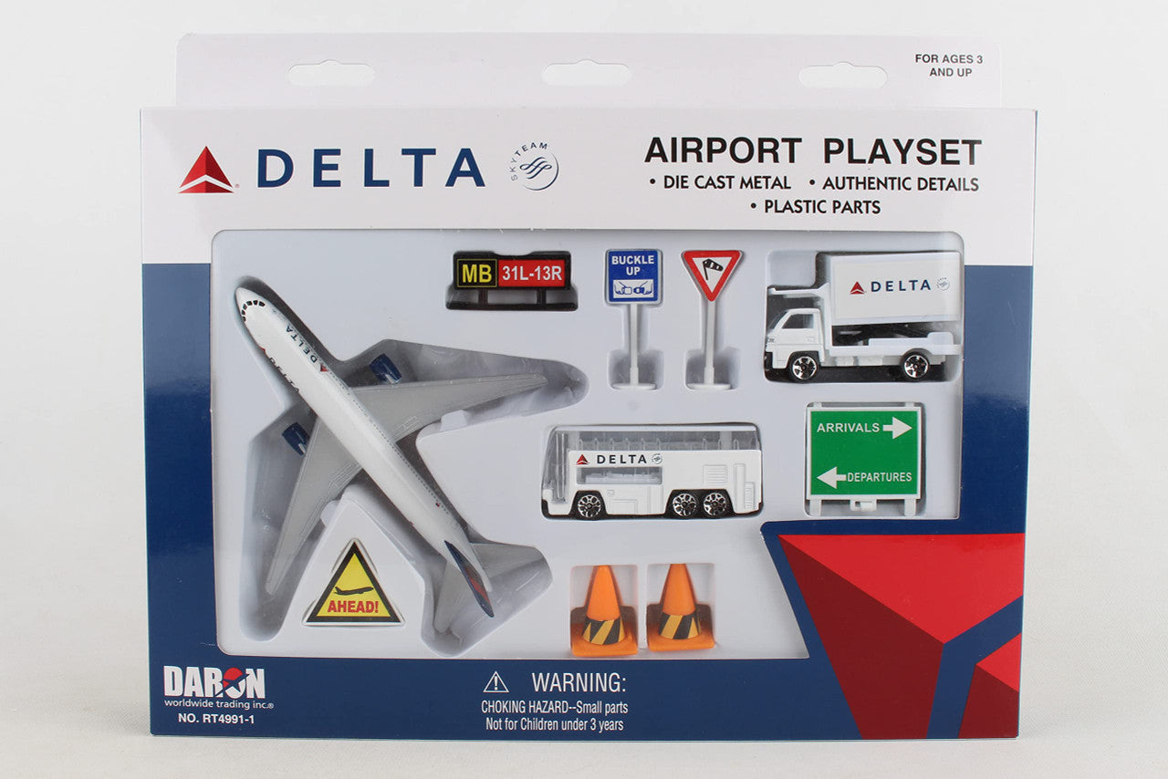Delta Airlines Model Airport Play Set Toy
