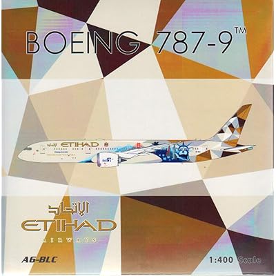 Phoenix Etihad Airways Boeing 787-9 'Choose the USA' A6-BLC 1/400 Aircraft Scale Model