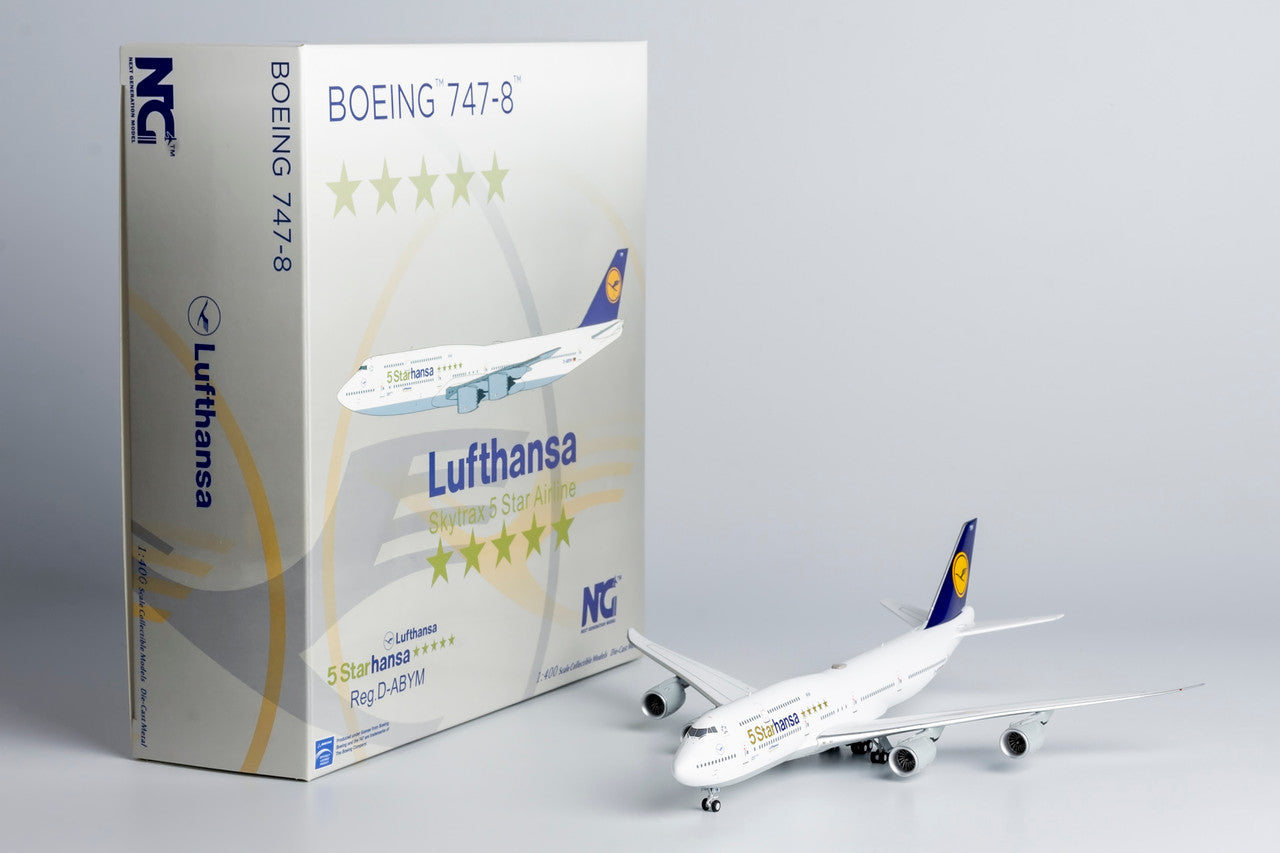 NG Model Lufthansa Boeing 747-8 D-ABYM(5 Starhansa titles) 1/400 Scale
