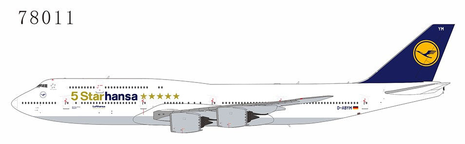 NG Model Lufthansa Boeing 747-8 D-ABYM(5 Starhansa titles) 1/400 Scale