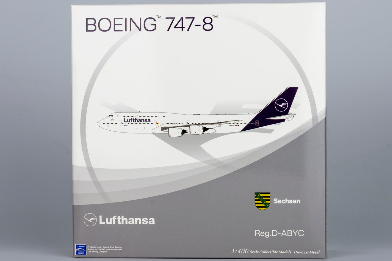 NG Models Lufthansa Boeing 747-8 D-ABYC N/C 1/400 Scale