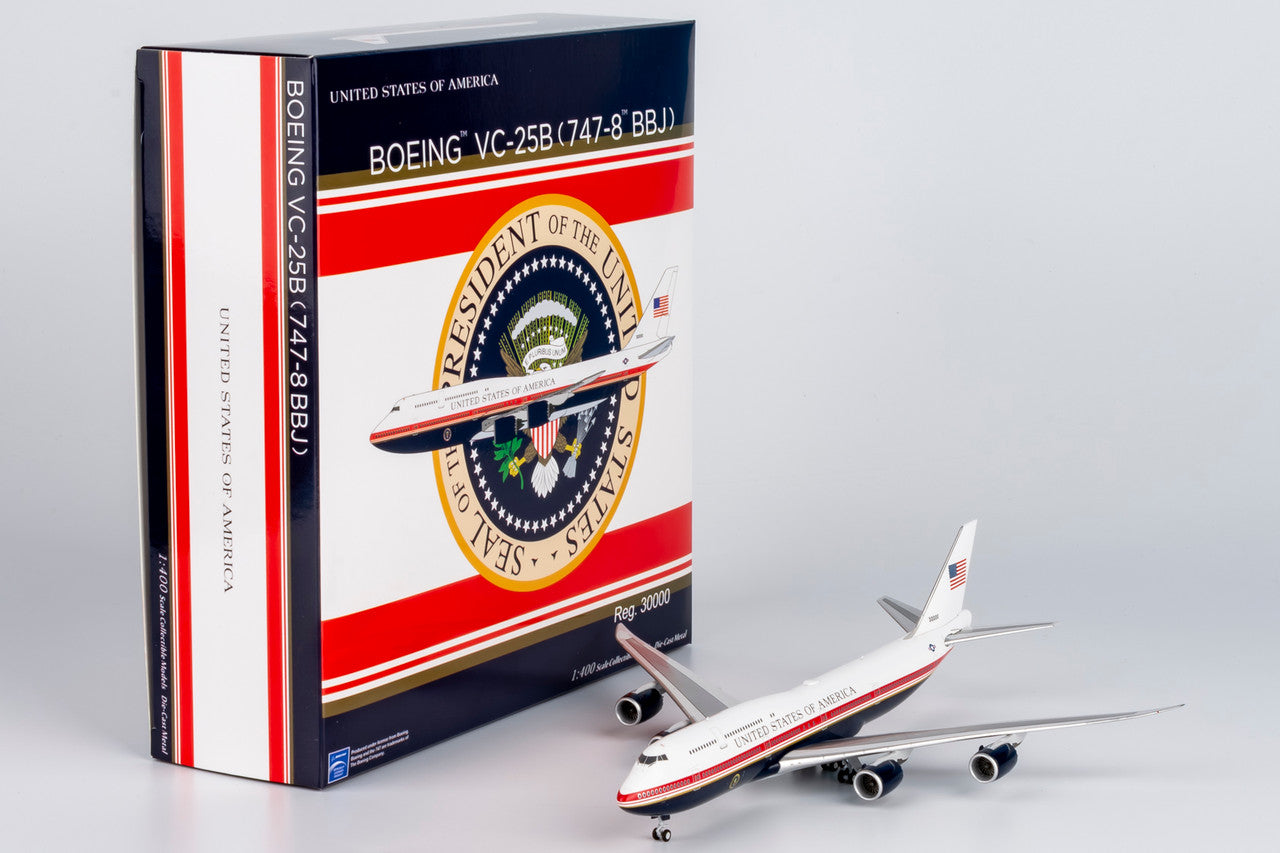NG Models United States - US Air Force (USAF) (New Version) VC-25B Boeing (747-8) 30000 1/400 Aircraft Scale Model