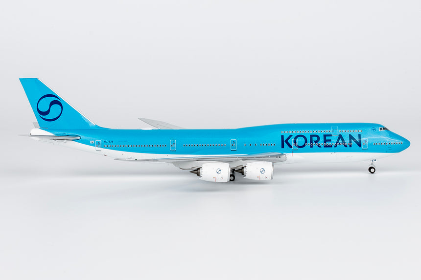 NG Models Korean Air (2025's livery) Boeing 747-8 HL7638 1/400 Aircraft Scale Model