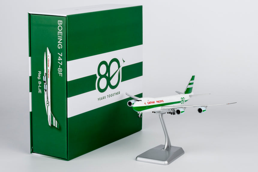 NG Models Cathay Pacific Airways Boeing 747-8F B-LJE (80 Years Anniversary Retro Livery) (Ultimate) 1/400 Aircraft Scale Model