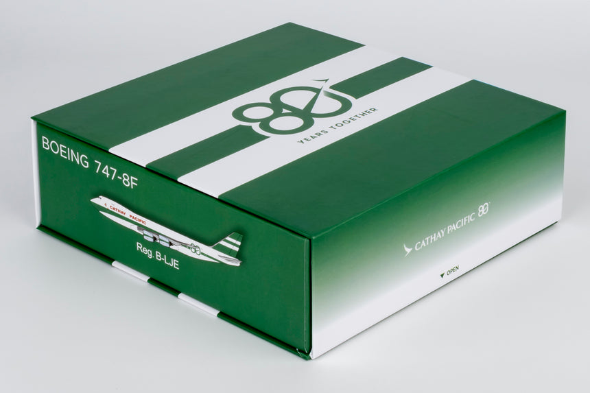 NG Models Cathay Pacific Airways Boeing 747-8F B-LJE (80 Years Anniversary Retro Livery) (Ultimate) 1/400 Aircraft Scale Model