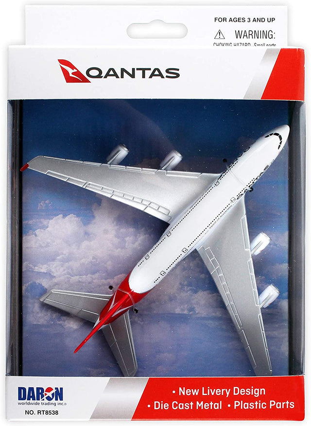 Qantas Airbus A380 Airplane Model Toy