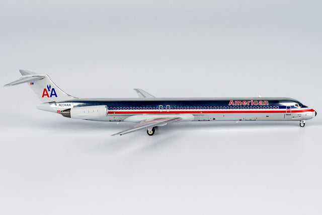 NG Models American Airlines (Black Nose Cone) McDonnell Douglas MD-82 N236AA 1/400 Aircraft Scale Model