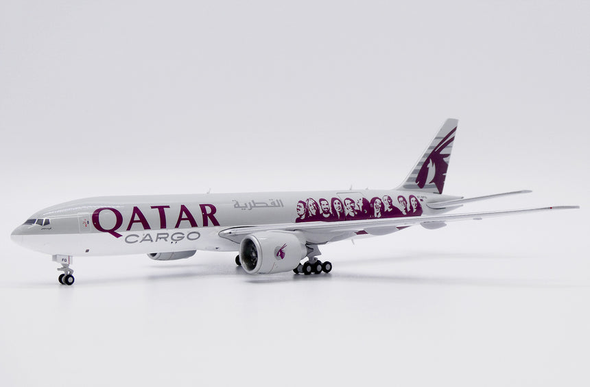 JC Wings Qatar Cargo Boeing 777-200LRF (A7-BFG) "Moved by People" 1/400 Aircraft Scale Model