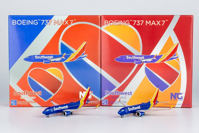 NG Models Southwest Airlines Boeing 737 MAX 7 N7203U 1/400 Aircraft Scale Model
