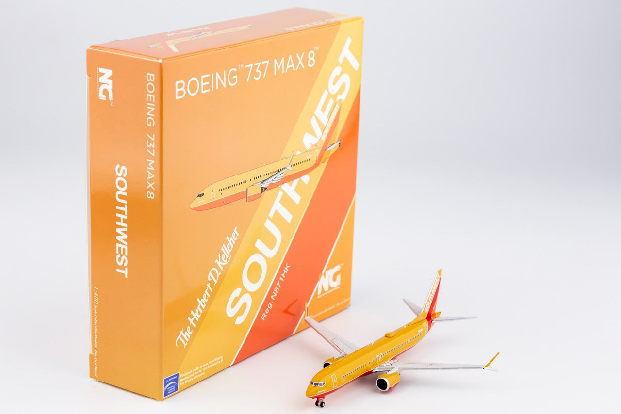 NG Models Southwest Airlines Boeing 737Max8 N871HK "The Herbert D. Kelleher" 1/400 Scale