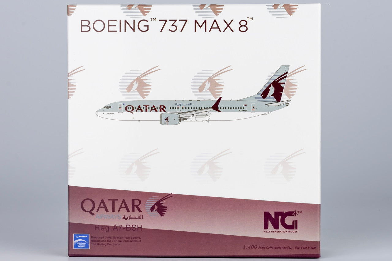 NG Model Qatar Airways Boeing 737 MAX 8 A7-BSH 1/400 Scale