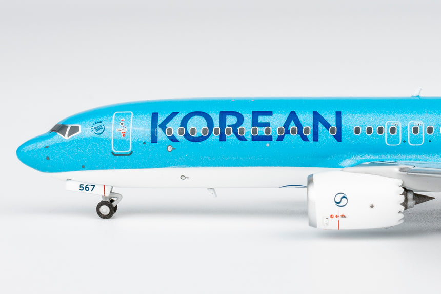 NG Models Korean Air Boeing 737 MAX 8 HL8567 (Korean Air's first 737-8 in 2025's new standard livery) 1/400 Aircraft Scale Model