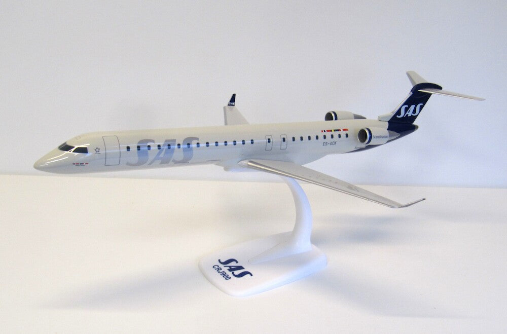 PPC Models SAS Scandinavian Airlines Bombardier CRJ900 1/100 Aircraft Scale Model