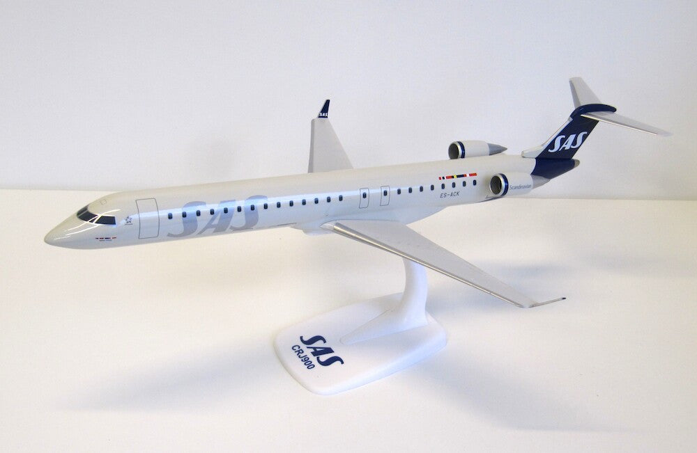PPC Models SAS Scandinavian Airlines Bombardier CRJ900 1/100 Aircraft Scale Model
