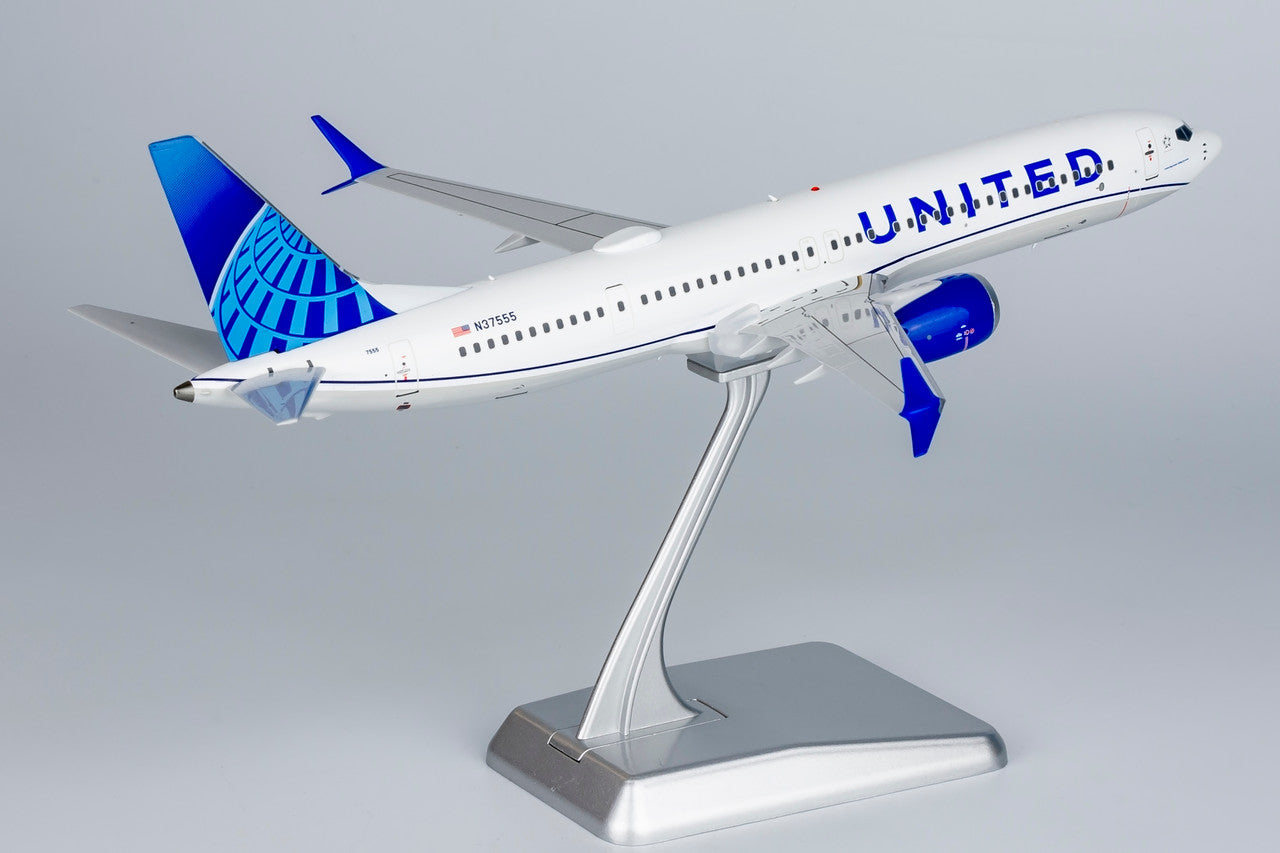 NG Models United Airlines Boeing 737 MAX 9 N37555(Blue Evolution livery; with metal stand) 1/200 Scale
