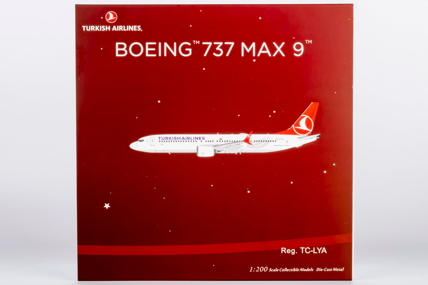 NG Models Turkish Airlines Boeing 737 MAX 9 TC-LYA 1/200 Scale