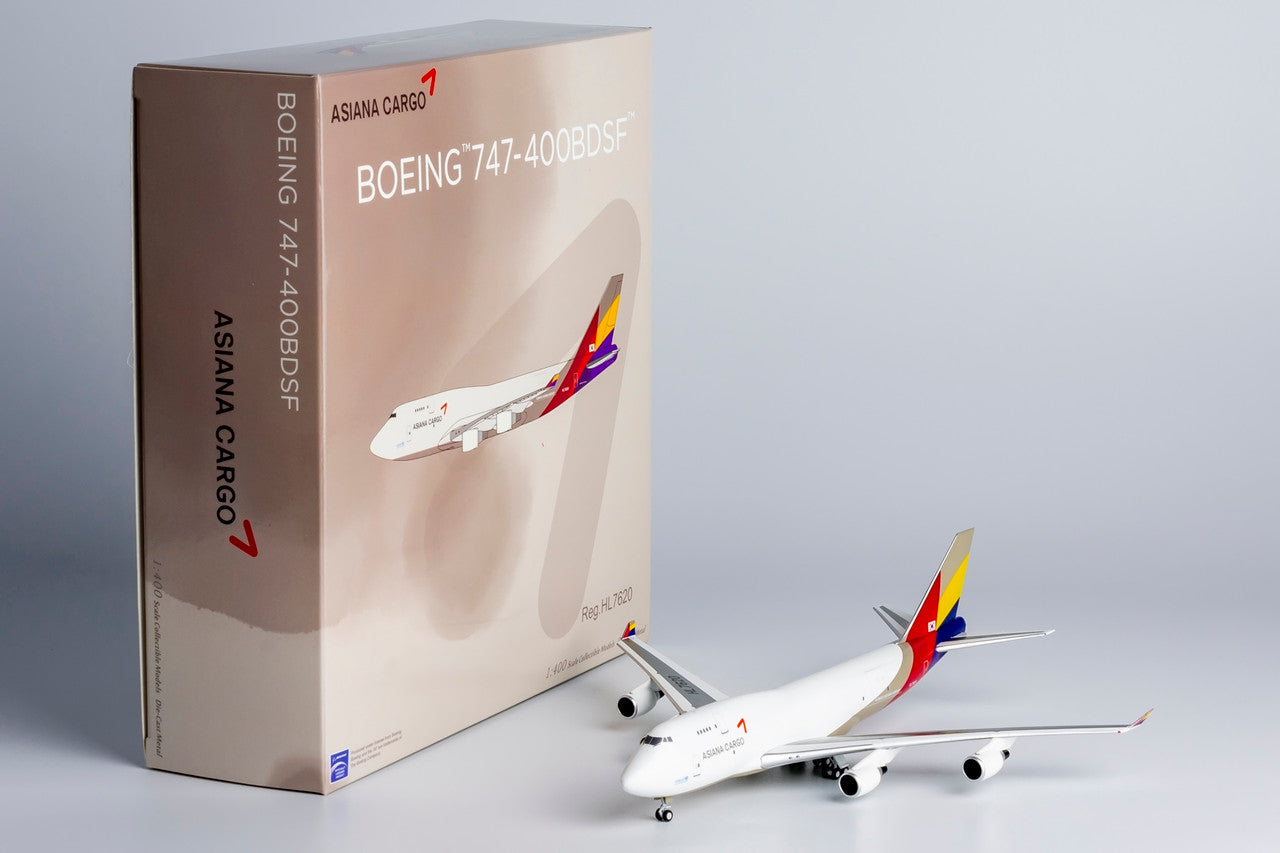 NG Models Asiana Cargo Boeing B747-400BDSF HL7620 Lite Edition 1/400 Scale