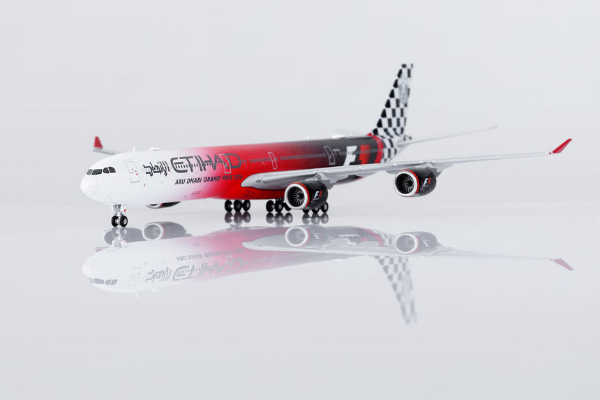 HX Models Etihad Airways Airbus A340-642 A6-EHJ "Abu Dhabi GP 2016" Flaps-Down 1/400 Scale