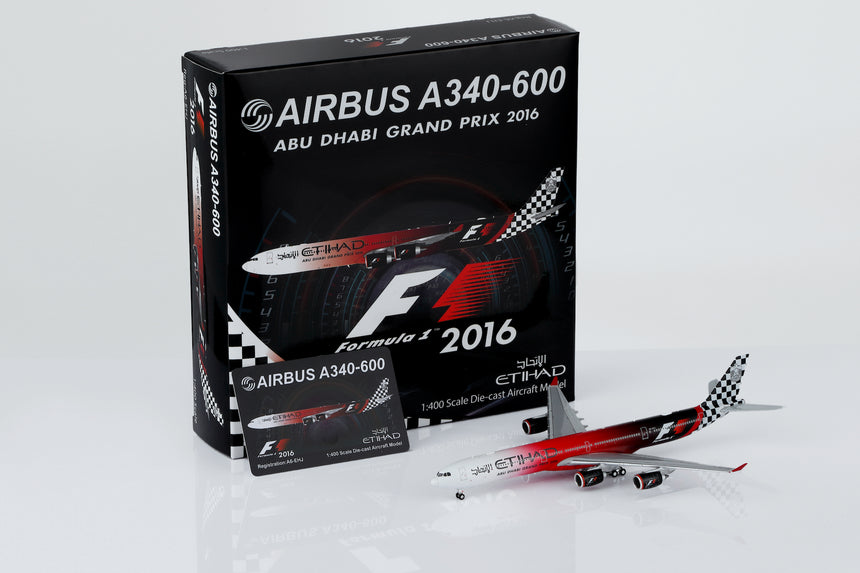 HX Models Etihad Airways Airbus A340-642 A6-EHJ "Abu Dhabi GP 2016" Flaps-Down 1/400 Scale