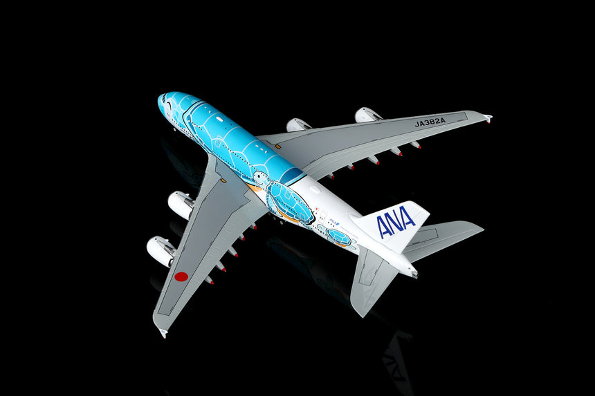 HX Models ANA Airbus A380 "Flaps Down" "Flying Honu-Lani (Green Turtle)" JA382A 1/400 Aircraft Scale Model