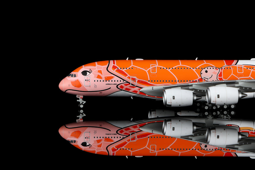 HX Models ANA Airbus A380 "Flying Honu-Lani (Orange Turtle)" JA383A 1/400 Aircraft Scale Model