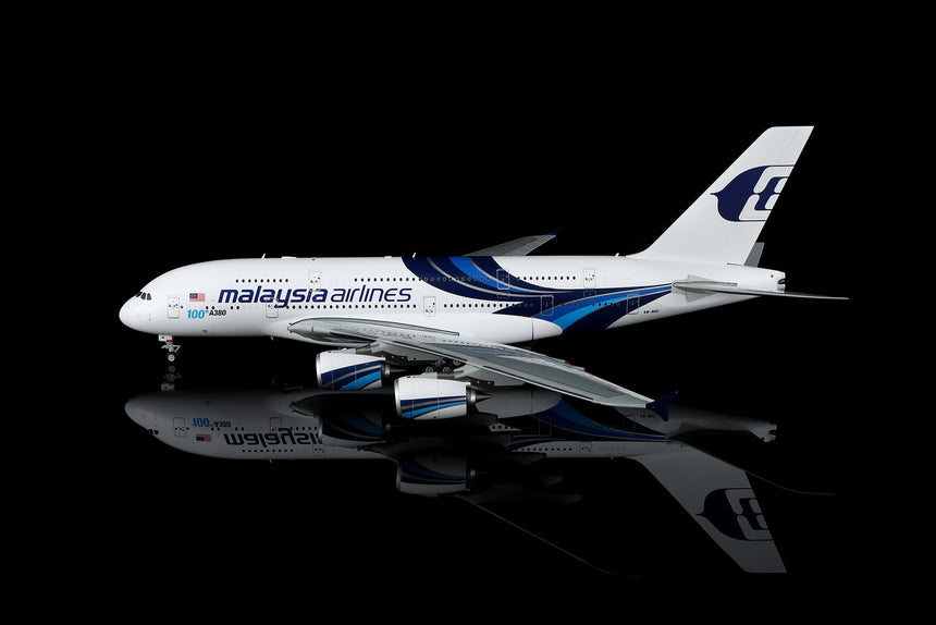SQ Wings Malaysia Airlines Airbus A380 9M-MNF Flaps Down 1/200 Scale Model