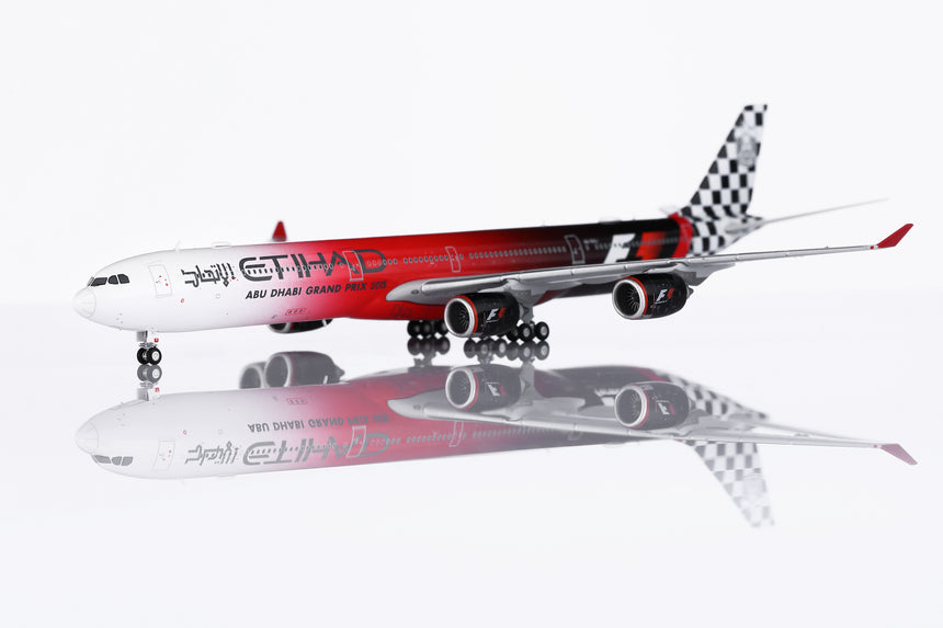 HX Models Etihad Airways Airbus A340-642 A6-EHJ "Abu Dhabi GP 2015" Standard Version 1/400 Scale